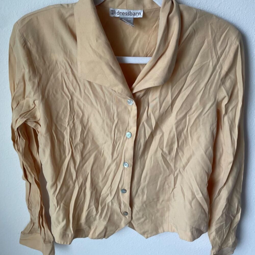 Dressbarn Women's Yellow Blouse